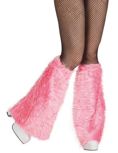 Riscaldatori per gambe di peluche rosa - di alta qualità, ideali per carnevale, feste a tema ed eventi speciali.
